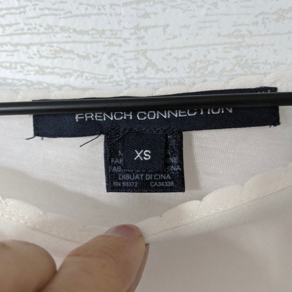 New French Connection Sheer Blouse - Picture 3 of 6